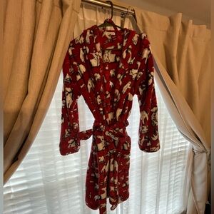 Vera Bradley Red Polar Bear Robe